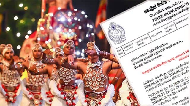Special traffic plan for Kandy Esala Perahera from tomorrow