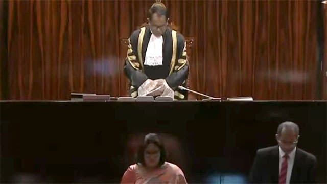 Parliament observes one-minute silence in memory of Nanda Malini