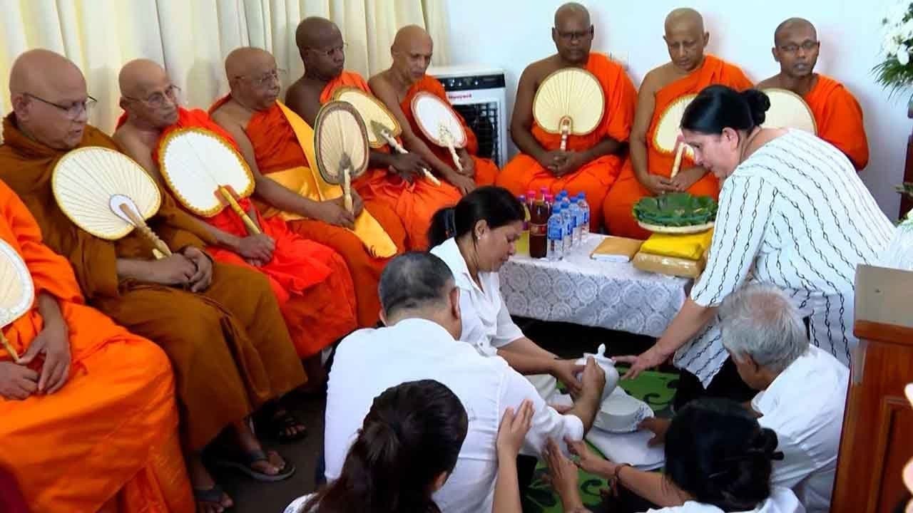 Religious rites performed for the late Visharad Nanda Malini