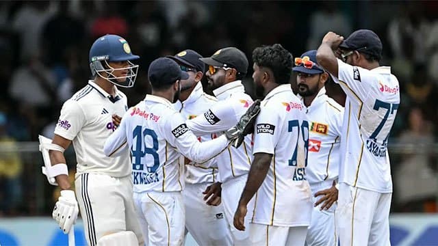 Asitha Fernando, Yashasvi Jaiswal fined 25% of match fee after on-field clash