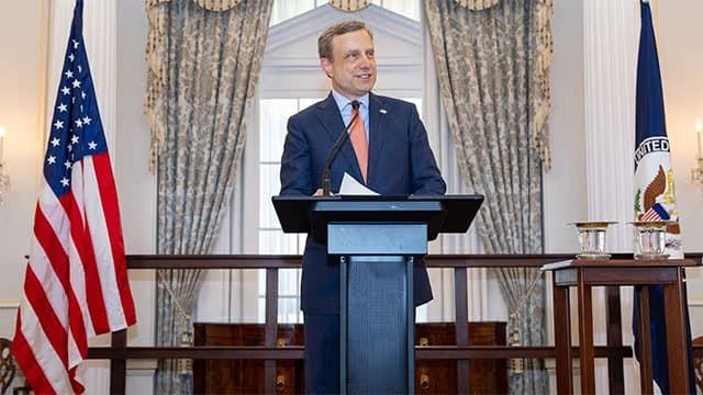 US Ambassador-designate Eric Meyer arrives in Sri Lanka