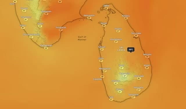 Sea temperatures around Sri Lanka rise by 1°C amid El Niño conditions