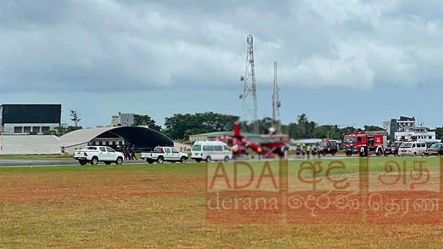 Training aircraft involved in accident while landing at Ratmalana Airport