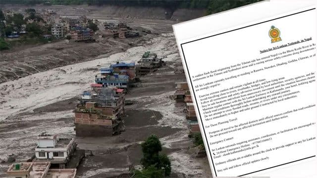 Embassy issues safety advisory for Sri Lankans in Nepal following flash floods