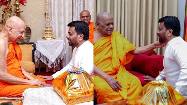 President calls on Mahanayake Theros of Malwathu and Asgiriya Chapters