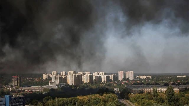 At least 27 killed after Russian drone attack triggers warehouse blast near Kyiv