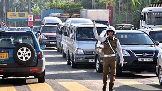 Traffic restrictions implemented in several areas in Gothatuwa today