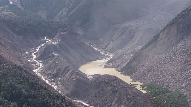 New barrier lake forms after landslide, Chinese state media reports