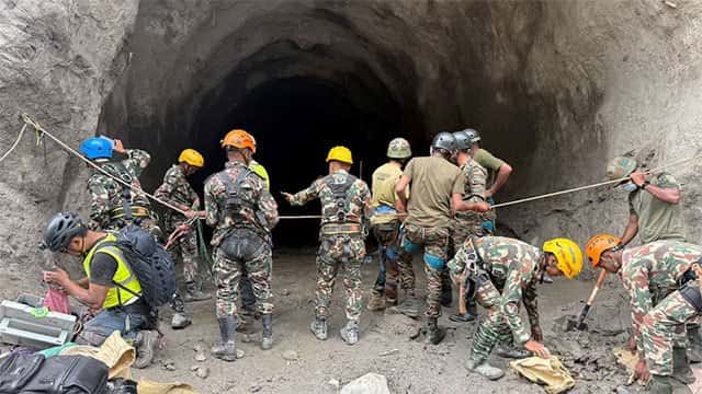 Nepal teams seek hundreds trapped in hydropower tunnels after deadly floods