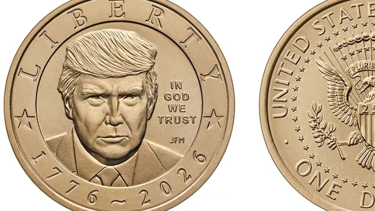 US Treasury issues $1 coin with Trump's face on it
