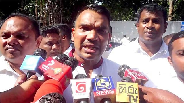 Namal Rajapaksa appears before Bribery Commission