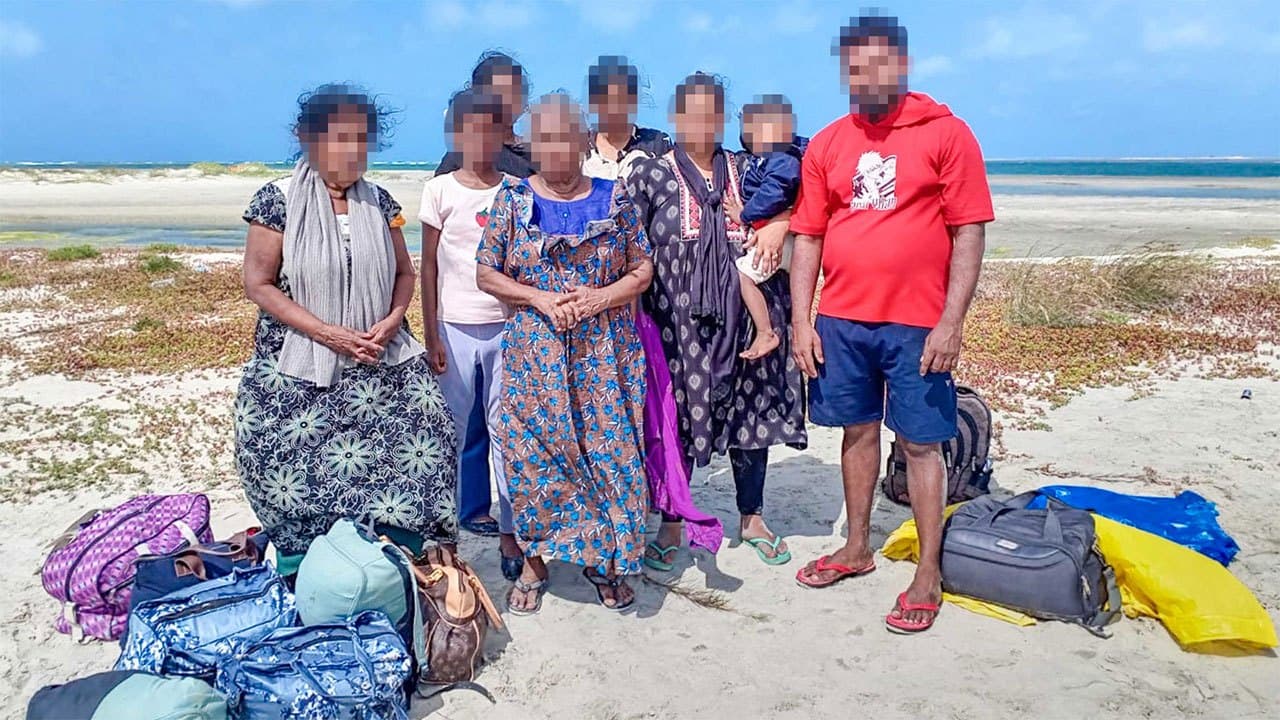 Navy rescues 11 human trafficking victims, including children, stranded off Talaimannar