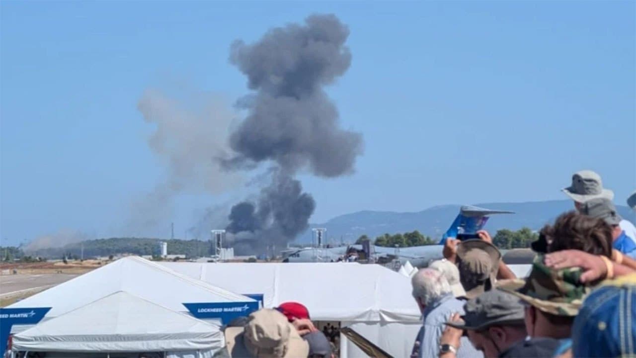 F-4 fighter jet crashes during airshow near Athens