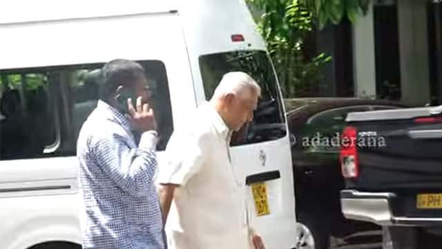 Ex-Speaker Chamal Rajapaksa leaves Bribery Comm. after giving statement