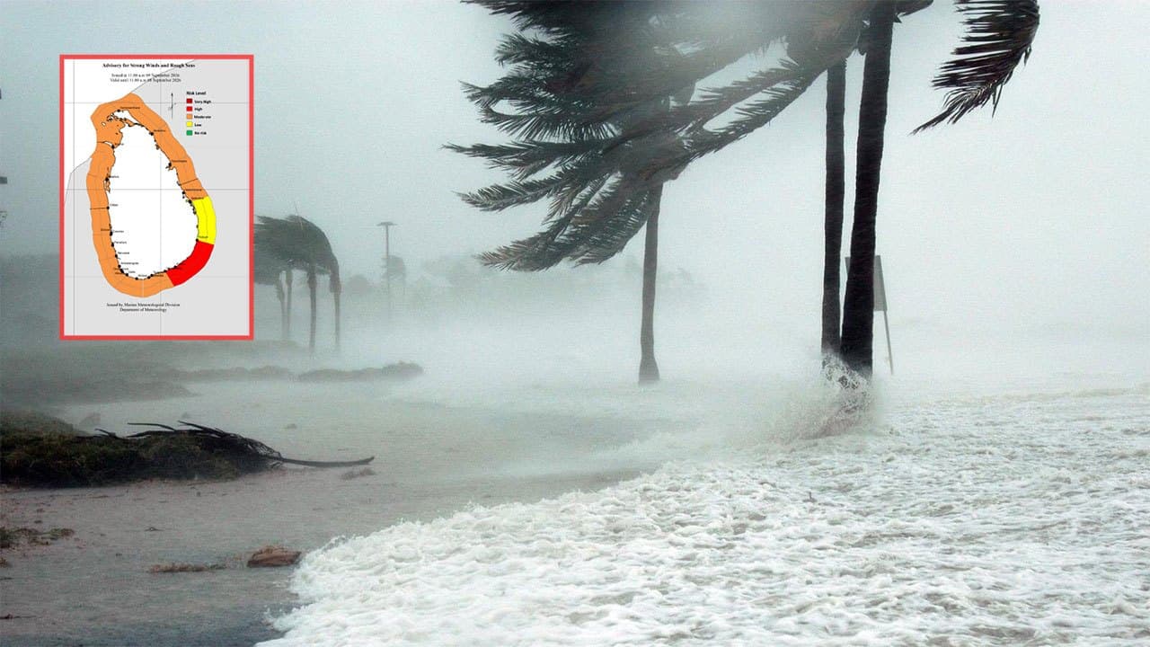 Advisory issued for strong winds and rough seas
