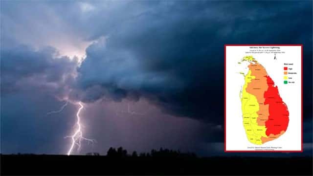 Advisory issued for severe lightning