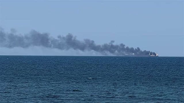 Oil tanker has exploded in Strait of Hormuz, says Iran’s IRGC