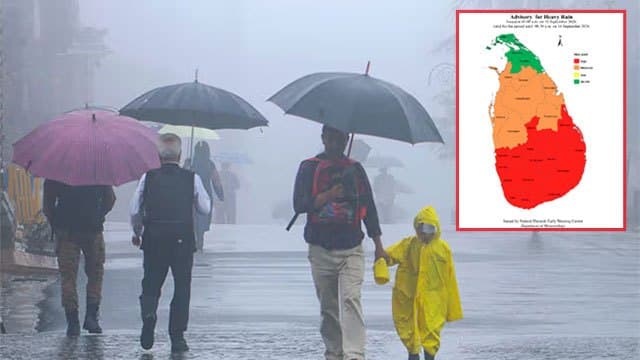 Advisory issued for heavy rain