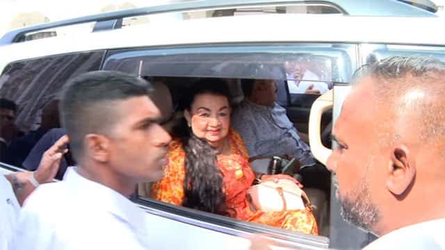 Shiranthi Rajapaksa departs for Singapore