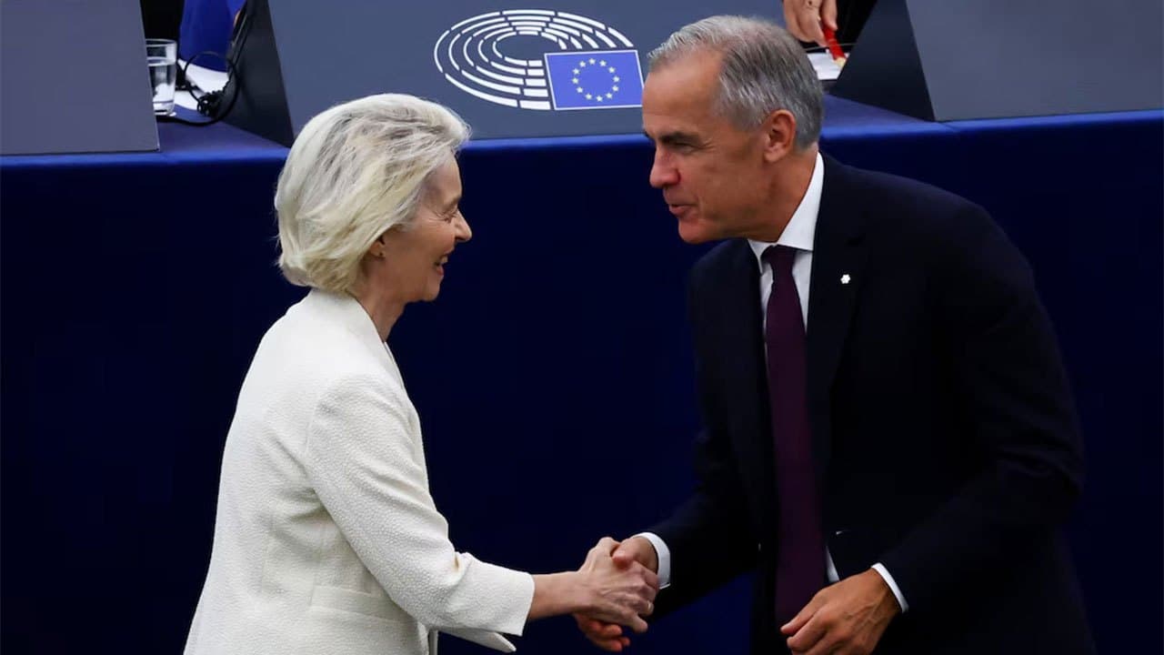 Canada and EU should ally to protect democracies, Carney says, after 'associate member' proposal angers Trump