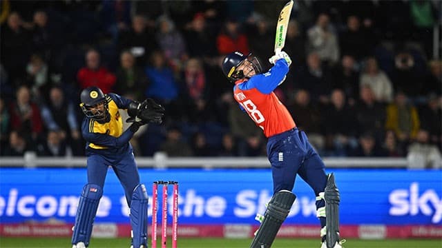 England routs Sri Lanka by 6 wickets to seal T20 series victory