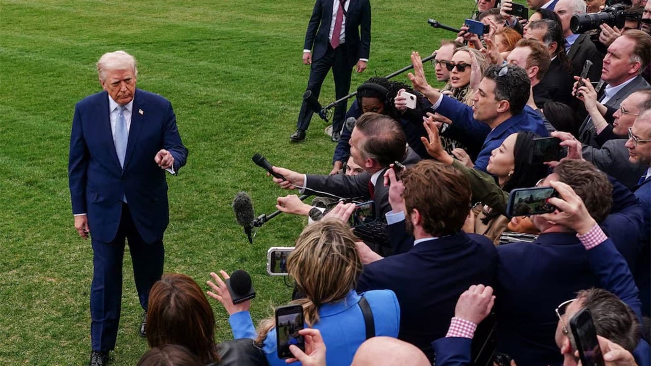Trump says he is banning media outlets CNN, MS NOW, Politico from White House