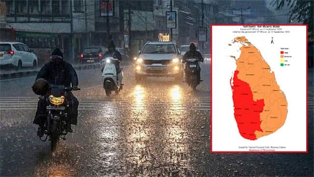 Advisory issued for heavy rain