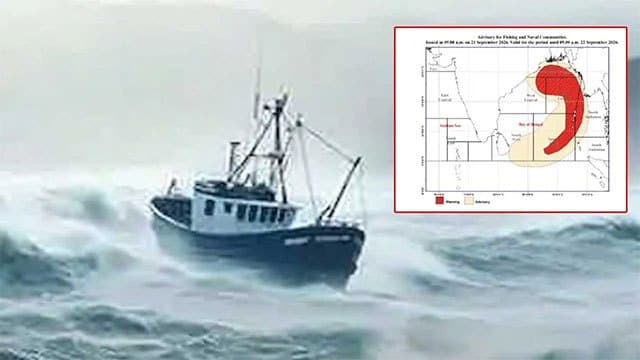 Red warning issued for multi-day boats amid strong winds, rough seas in Bay of Bengal