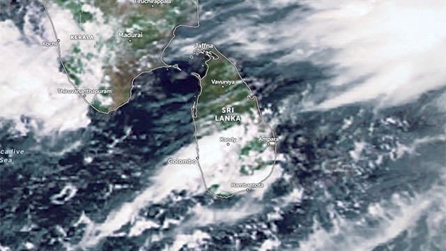 Low-pressure system near Sri Lanka expected to intensify into depression within 24 hours
