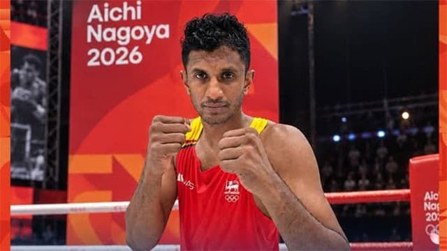 Boxer Lahiru Chandrabandara advances to round of 16 at Asian Games