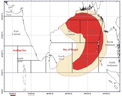 Bay of Bengal system intensifies into a depression
