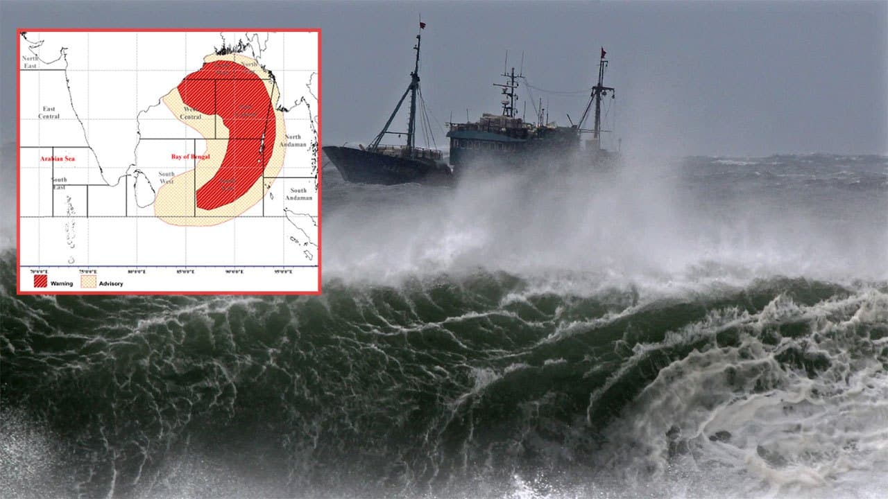 'Red' warning issued for strong winds and rough seas in Bay of Bengal