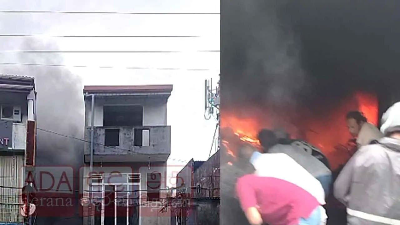 Over Rs. 10 million in property destroyed in Mattegoda garage fire