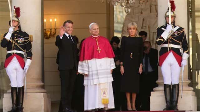 Pope makes first official visit to France in 18 years, meeting abuse survivors and EU leaders
