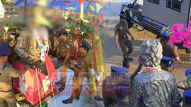 Police remove Thileepan memorial in Nallur following commemoration ceremony