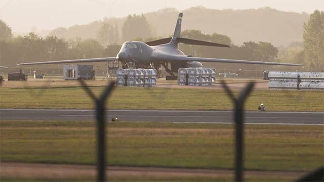 Several men arrested in major incident at UK air base used by US