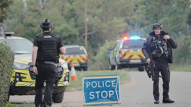 UK Police arrest five men on suspicion of terror offenses near air base used by US forces