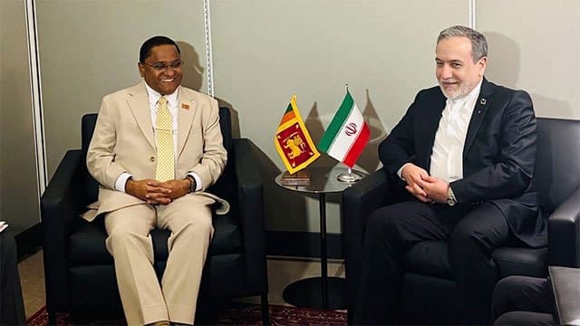 Sri Lanka calls for de-escalation as FM Vijitha Herath meets Iranian Foreign Minister