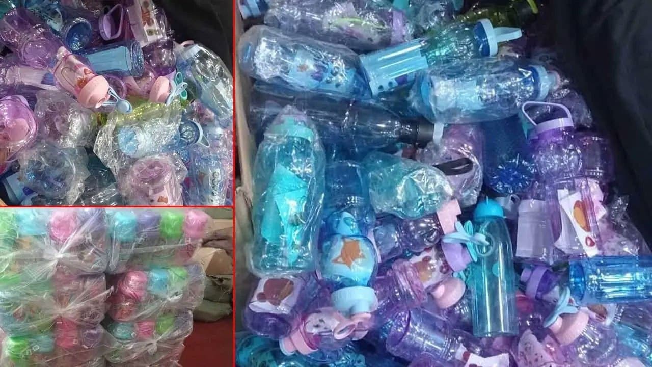 800 reusable plastic bottles seized during CAA raid in Pettah