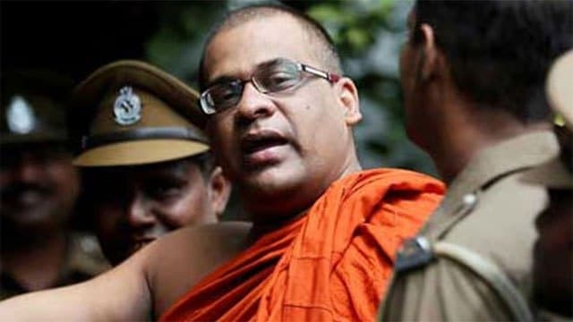 Gnanasara Thero arrested at temple in Kalutara