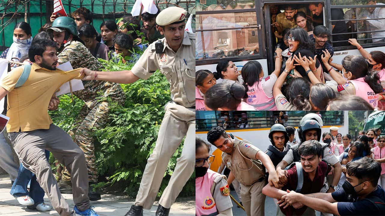 India detains hundreds, locks down Delhi to foil protest against election chief