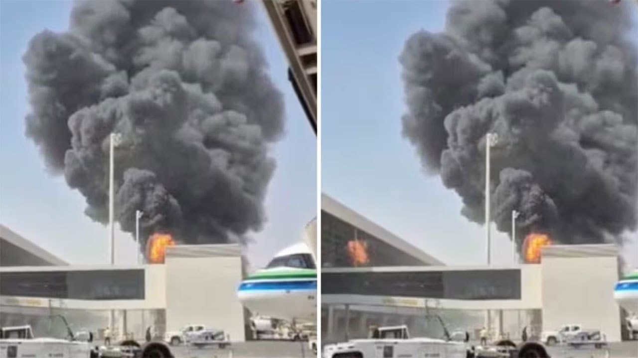Loud blast at Riyadh airport as travellers evacuated and airlines cancel flights