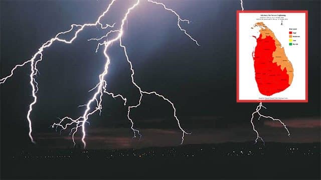 Advisory issued for severe lightning