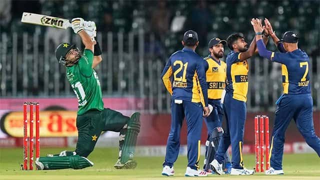 Pakistan post 168/8 against Sri Lanka in third T20I