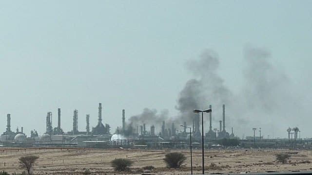 Saudi says Houthi attacks sparked Aramco fire, wounded 4 in Riyadh