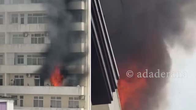 Fire breaks out at apartment complex in Bambalapitiya