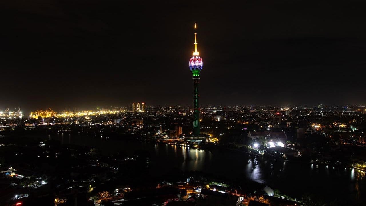 Lotus Tower lights up for America's 250th Anniversary…