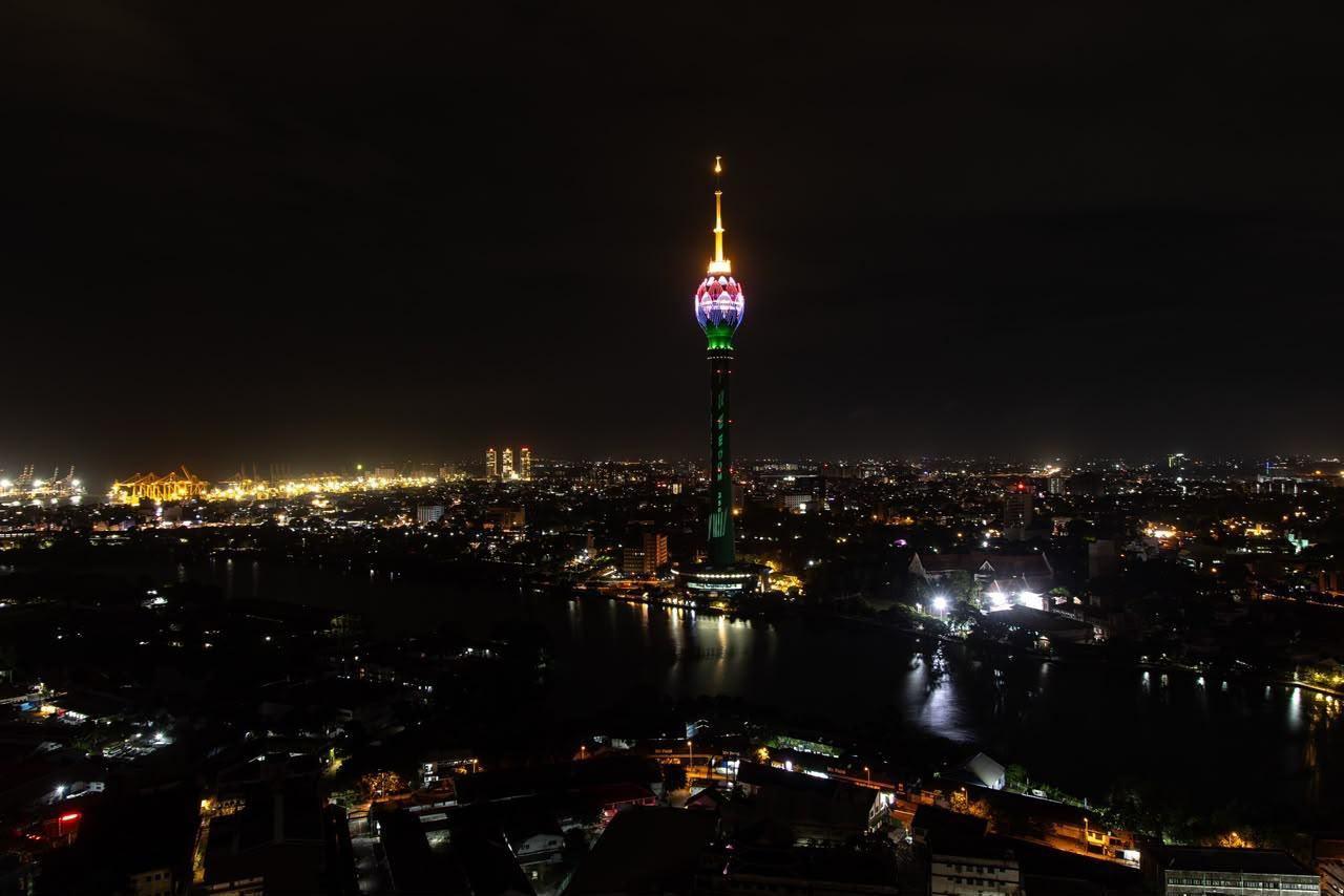Lotus Tower lights up for America's 250th Anniversary…