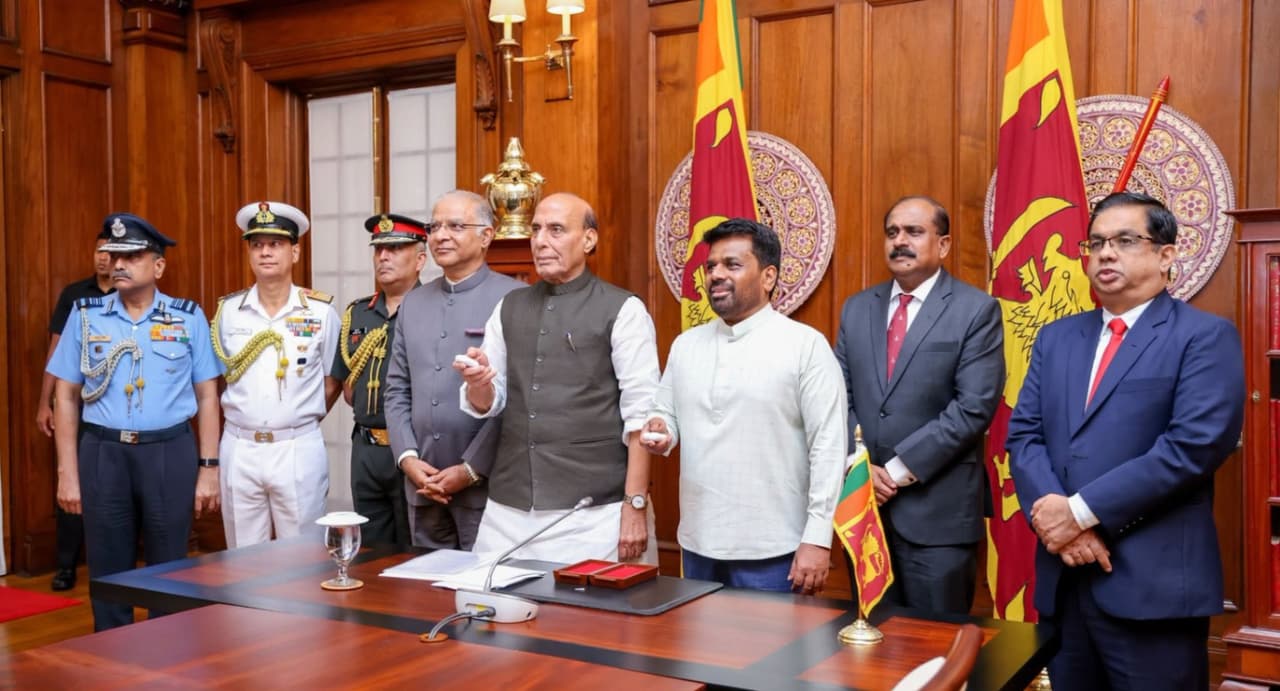 Indian Defence Minister meets President Anura Kumara…