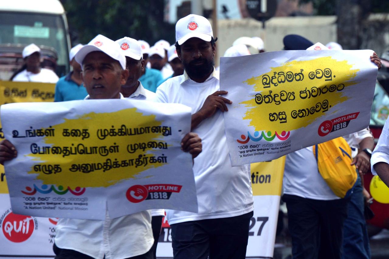 Anti-drug march…